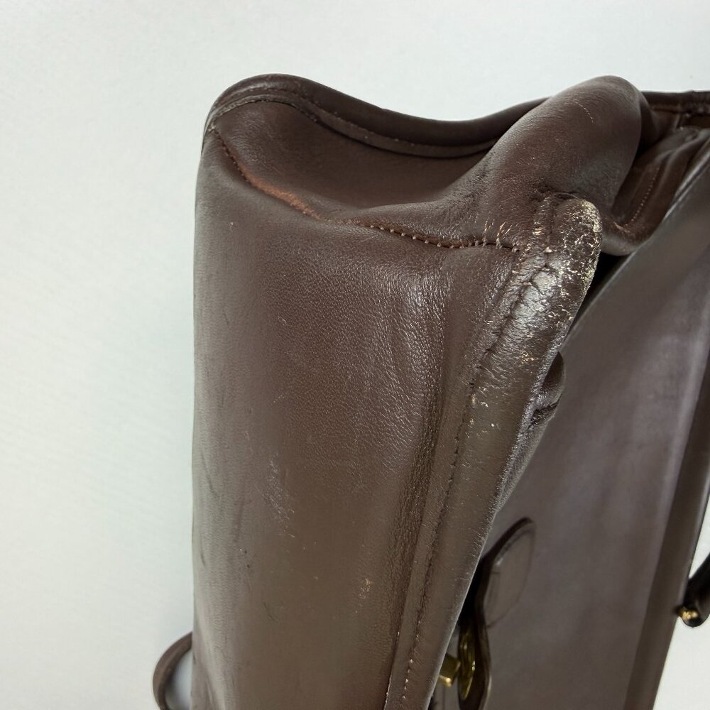 Vintage Coach Beekman Brown Leather Briefcase Laptop Bag Style 5266 - Picture 7 of 16